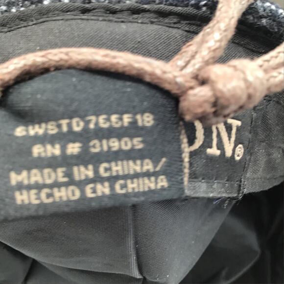 Stetson L/XL Black Gray Tweed Driving Ivy Flat Cap NWT Snap Front Retro Inspired - Picture 9 of 9